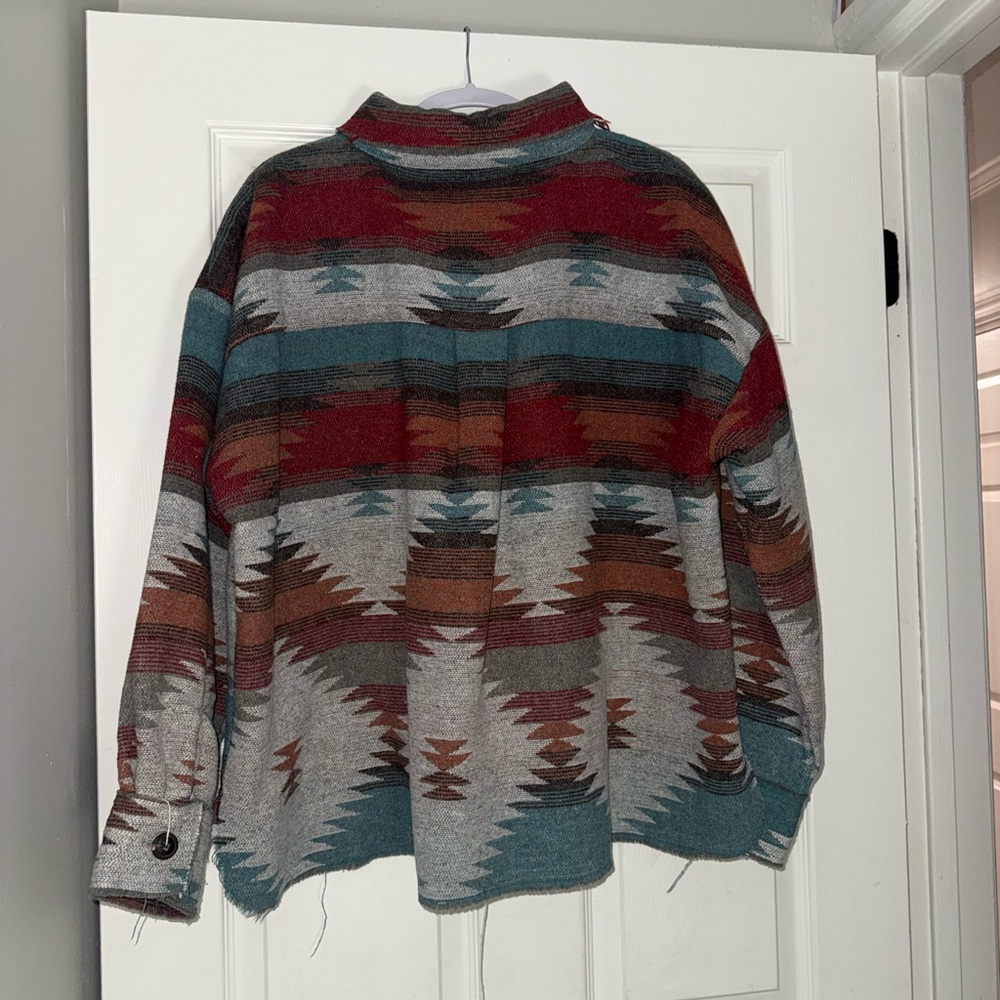 Aztec Button-Up Jacket - image 2